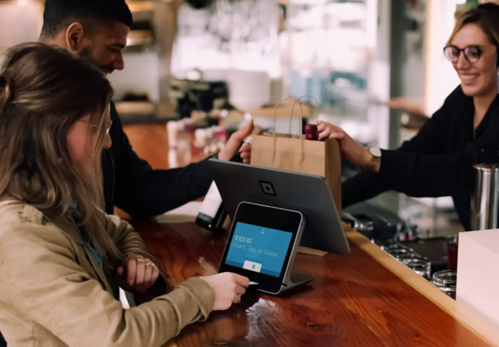 Modern retail store using point of sale technology